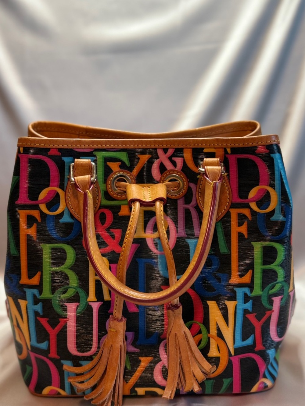 Dooney & Bourke Retro Grafica Tote. Monogram print.